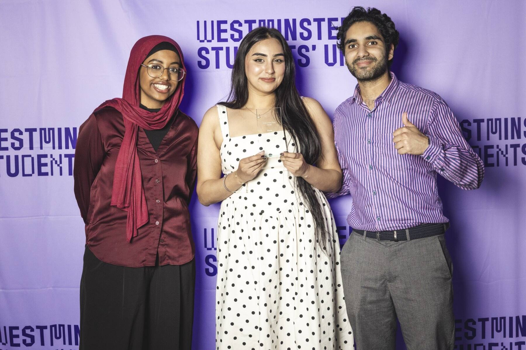 Award holders on stage at UWSU Awards Night