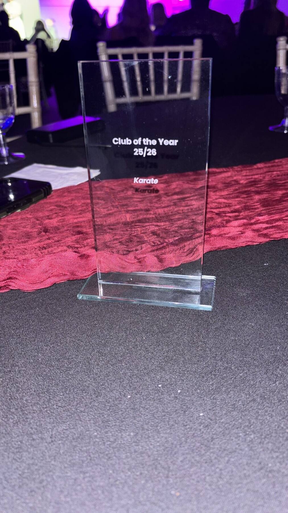 UWSU Club of the Year 25/26 trophy