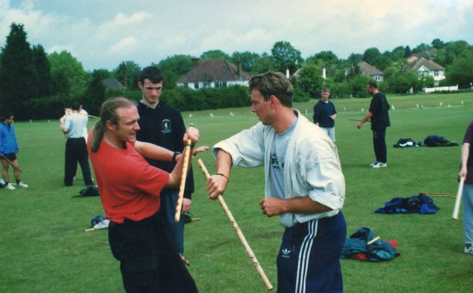 Stick work at an early DKK summer school