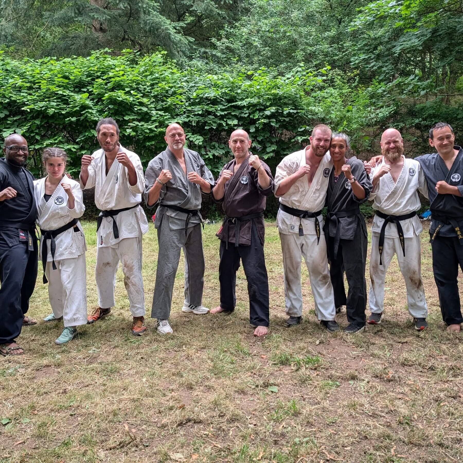 Black belts at camp