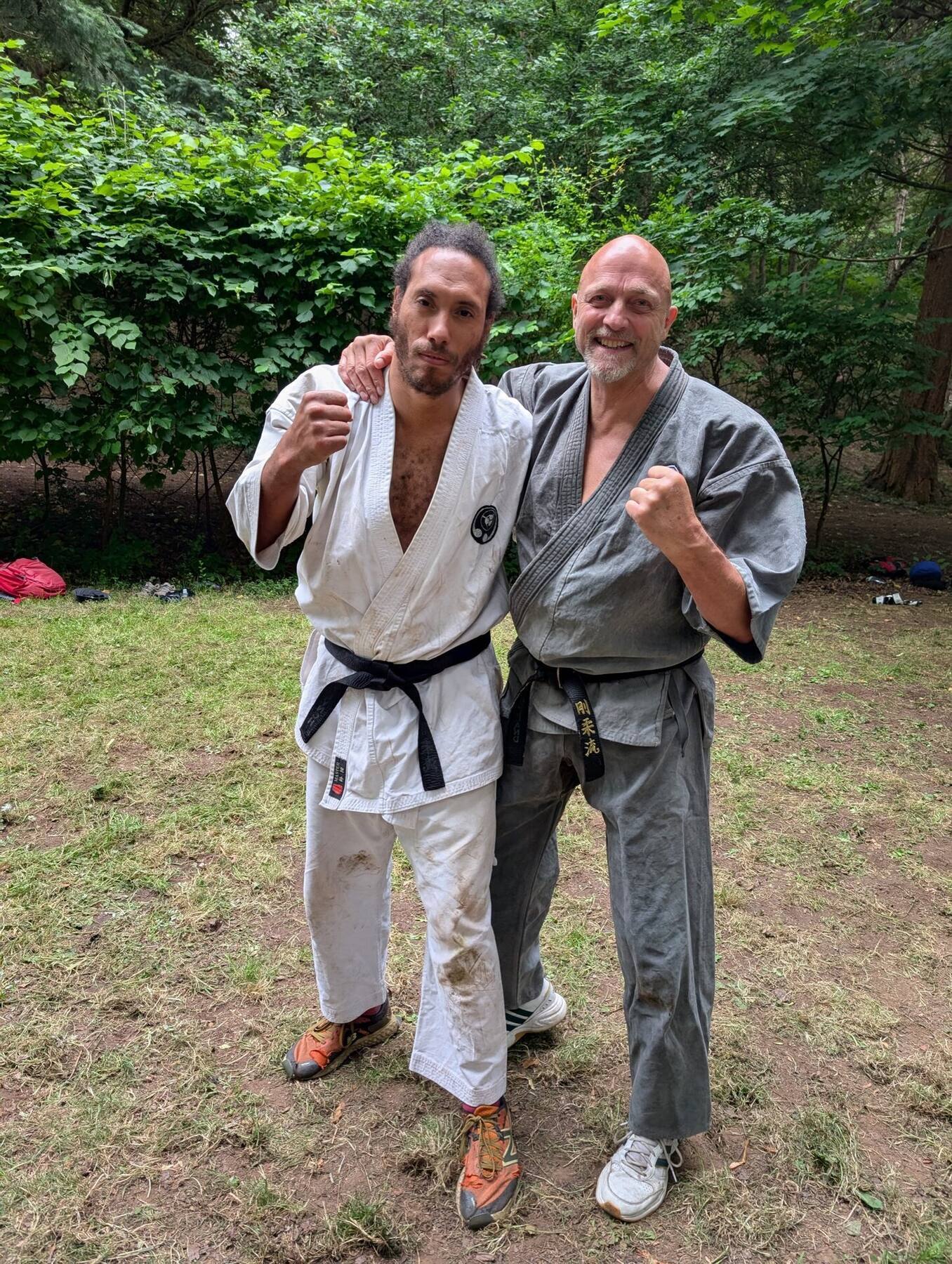 Post training pair at camp