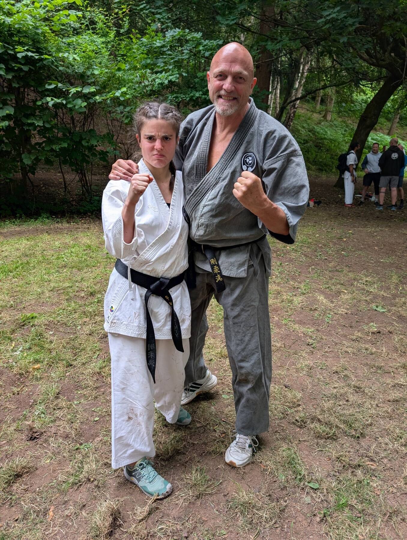 Shihan with student at camp