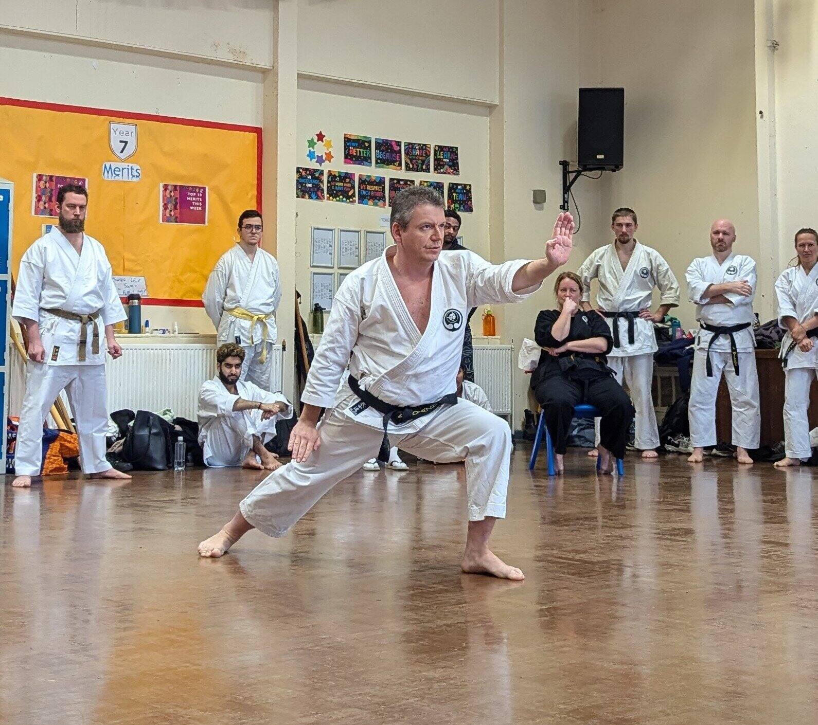 Sanchin kata demonstration