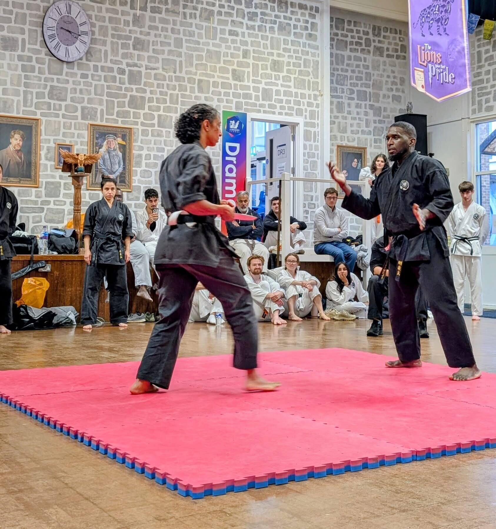 Sparring at grading