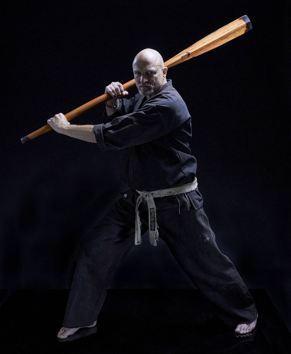 Shihan with bo staff