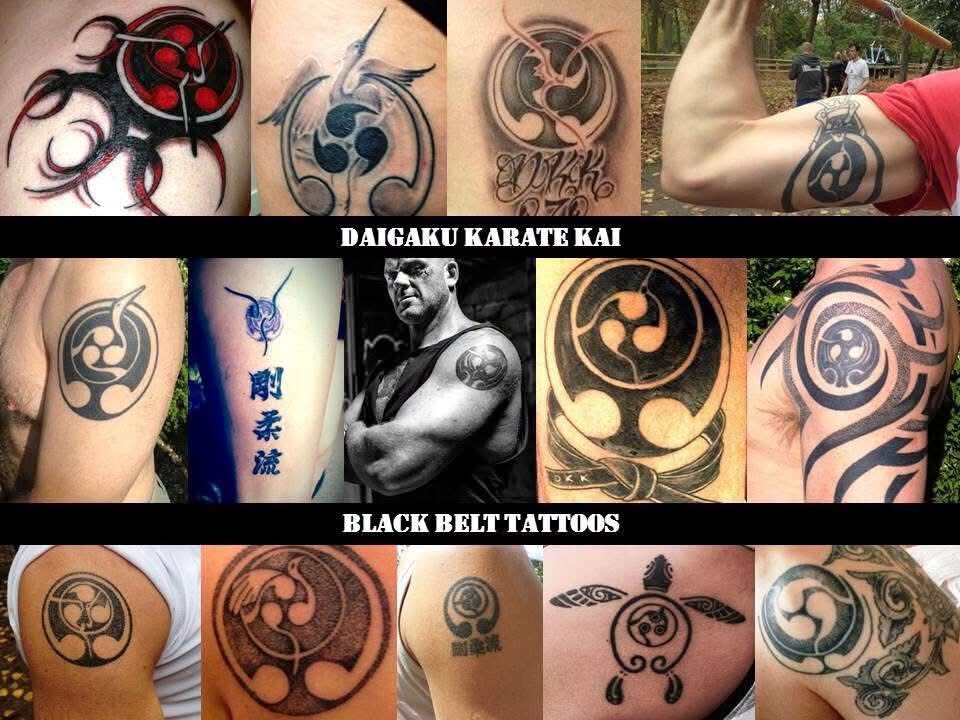 The DKK badge tattooed by black belts