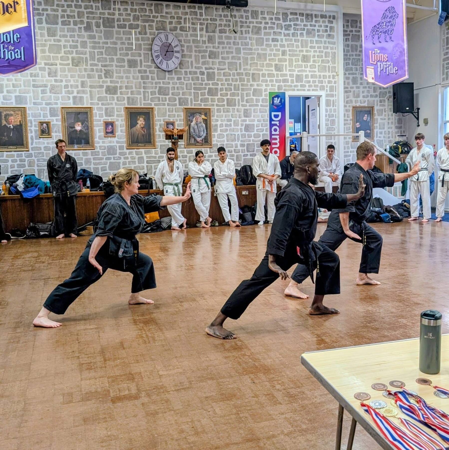 Kumite with medals visible
