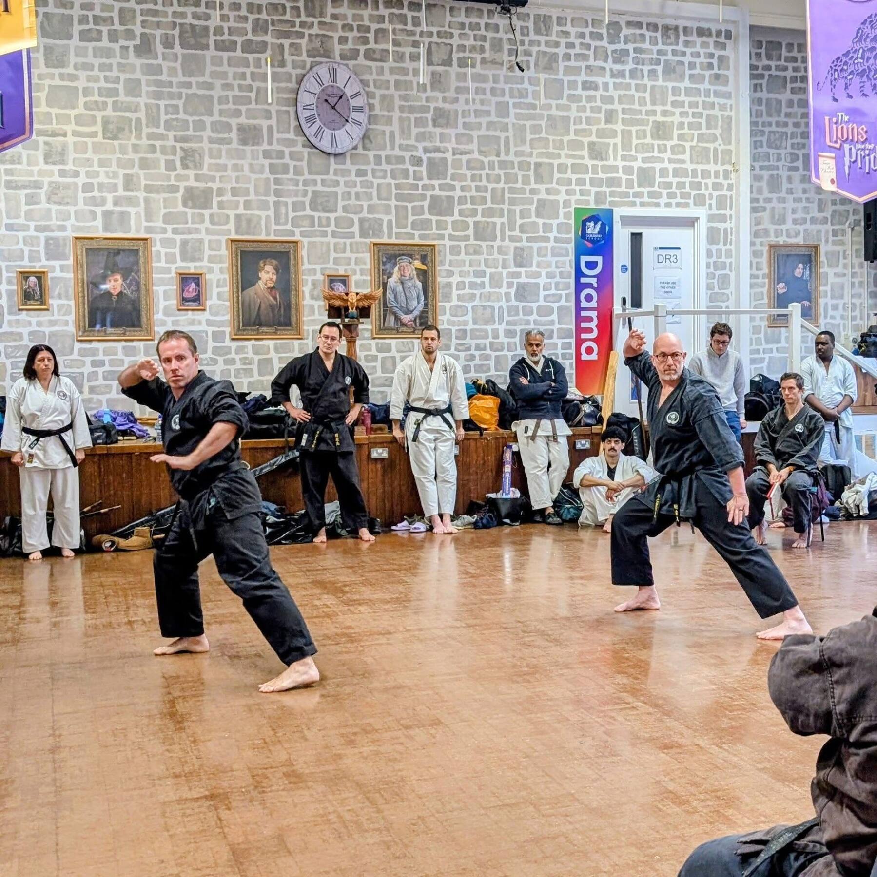 Senior black belts squaring off