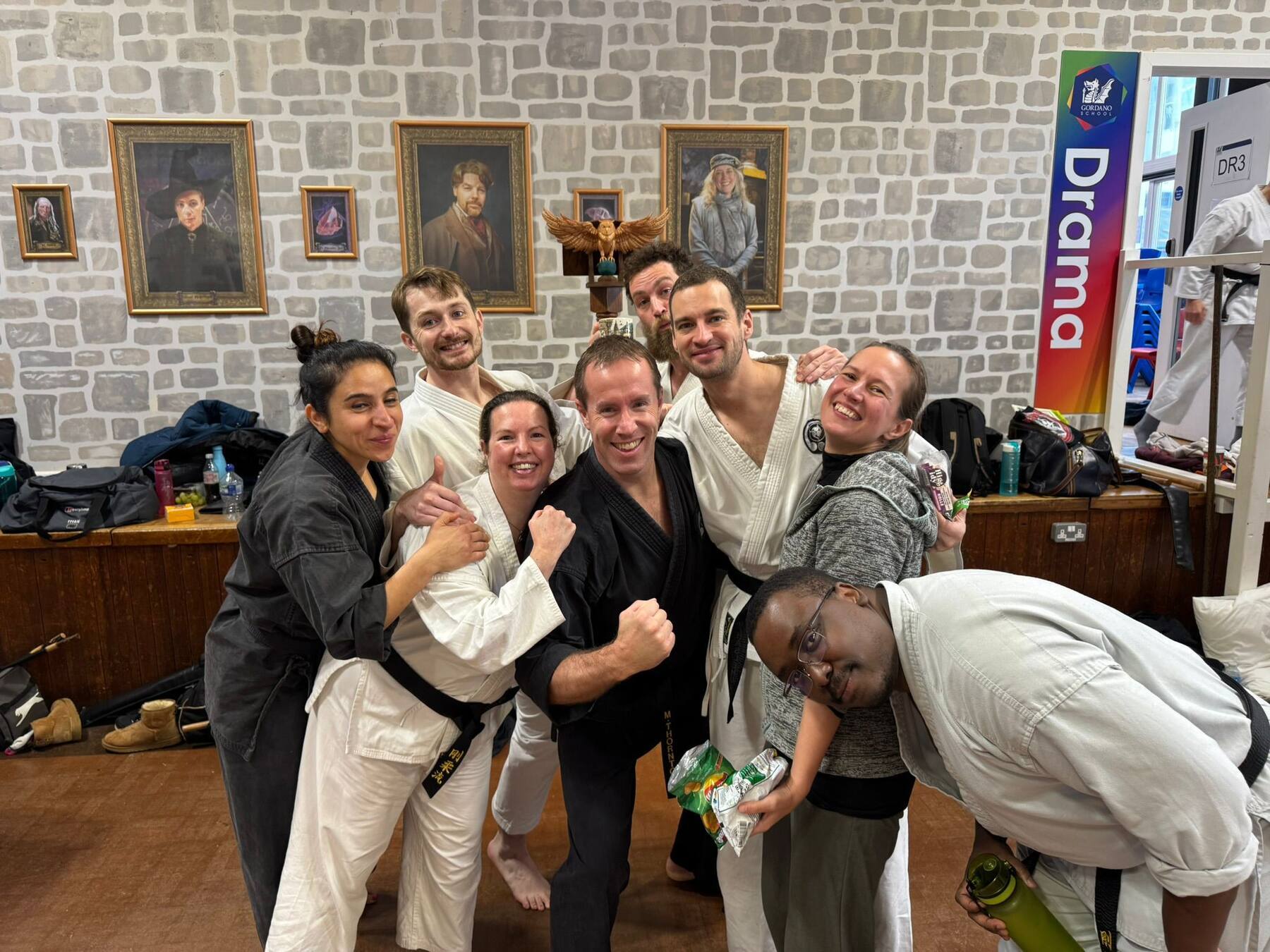 Team group fun photo