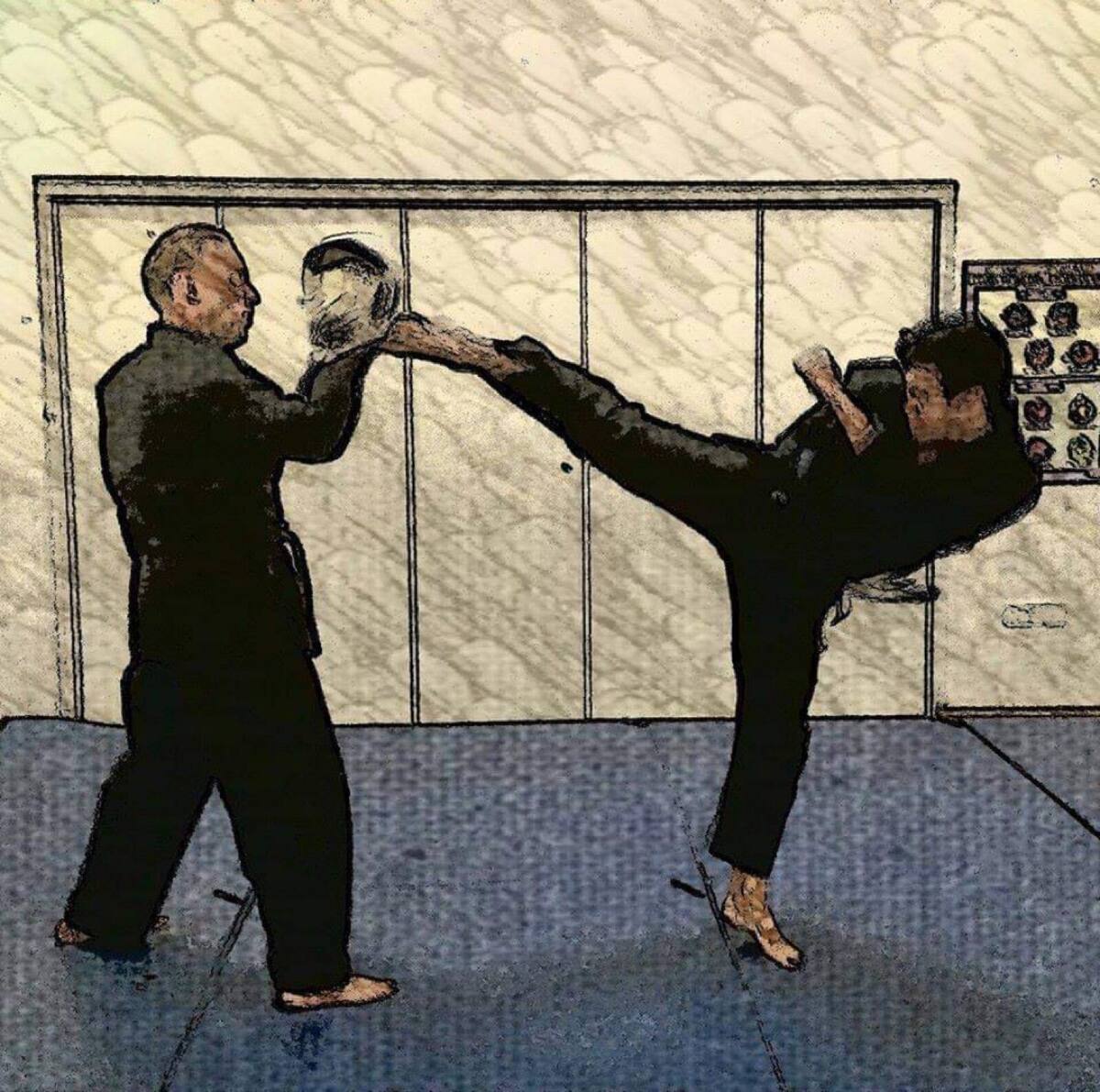 Simon Clinch high kick